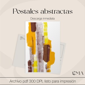 Abstract Postcard / Geometric Art / Decoration or Collection / abstract postcard / Downloadable postcard / Printable postcard