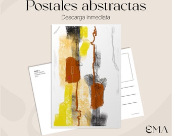 Postcard in Abstraction / Abstract Geometric Art / Decoration or Collection / 2 / Abstract Compositions / Downloadable