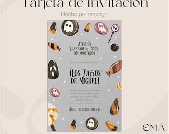Halloween invitation card, costume party invitation card, drinks, card for a special and unforgettable day