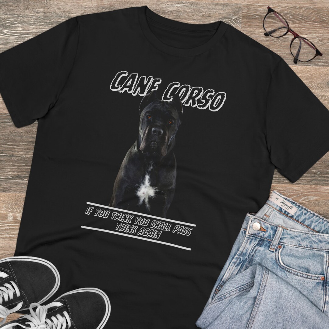 Cane Corso Defender Tee Unleash the Guard With Think Again Etsy