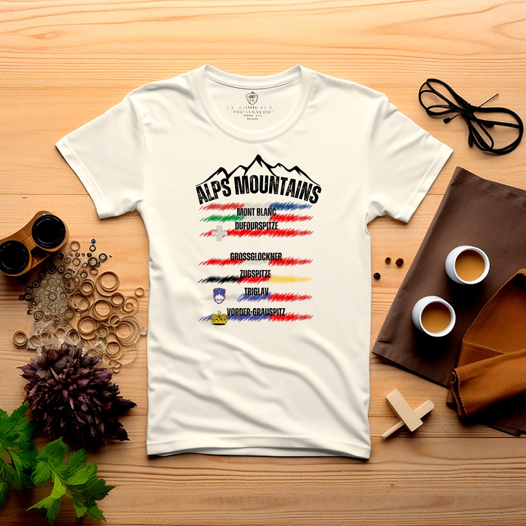 Alps Mountains Majesty Tee: Elevate Your Style With the - Etsy