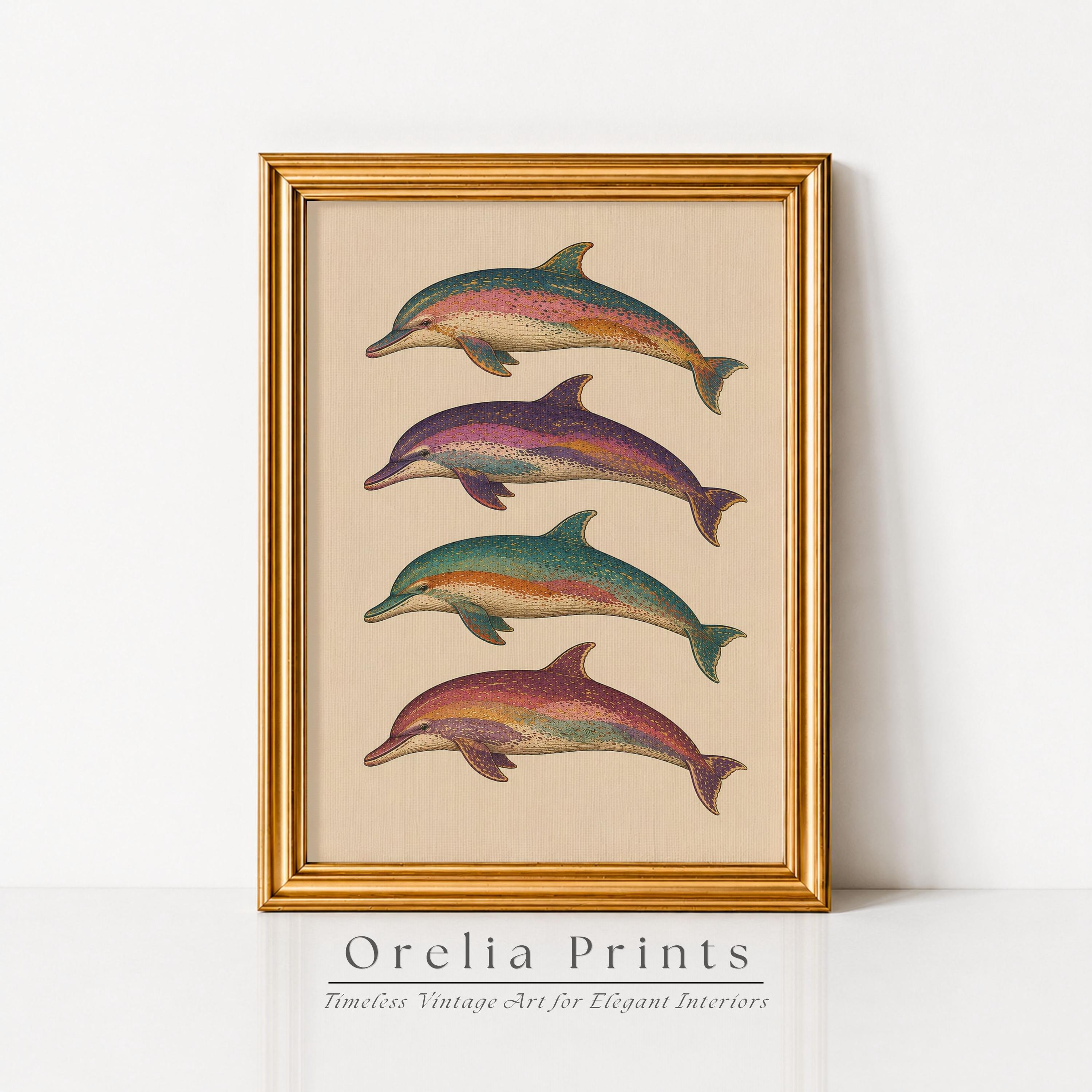 ドルフィン(原画) Japanese Dolphin Art Prints - Etsy