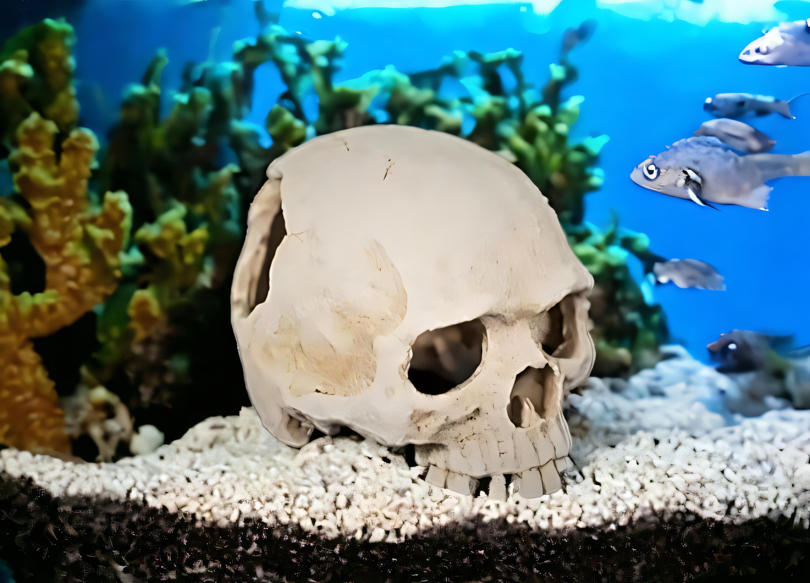 Adorno De Acuario Calavera Rosa Aqua One – Decoración De Resina Para Pecera, Temática Transformers