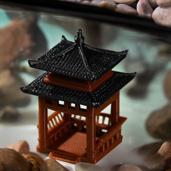 Miniatur Aquarium Pagode: Fischversteck, Gartendeko