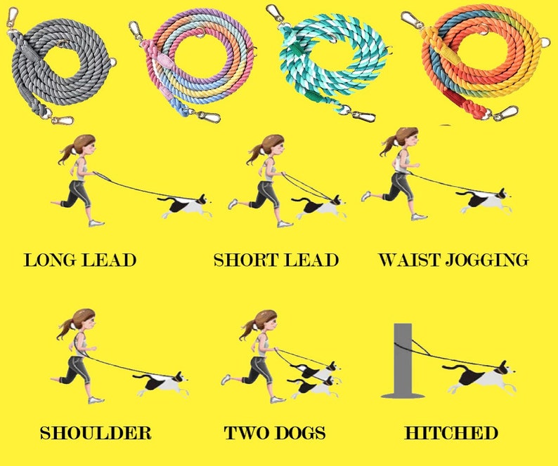 SPORTLEINE Hundeleine Leine Multi verwenden Hände frei und praktisch knüpfe deine Hunde an irgendetwas oder auch aneinander. Bild 10