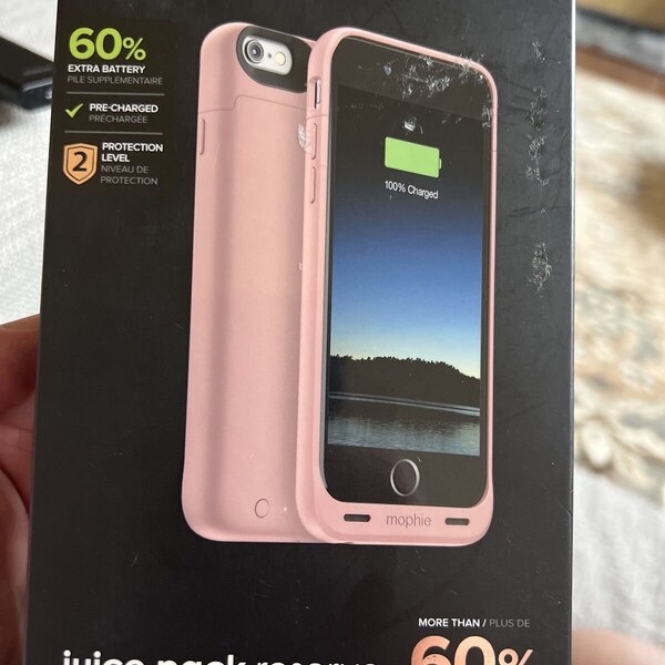 Mophie juice pack Compact Battery Case for iPhone (6 Plus) / 6S Plus)- Rose Gold