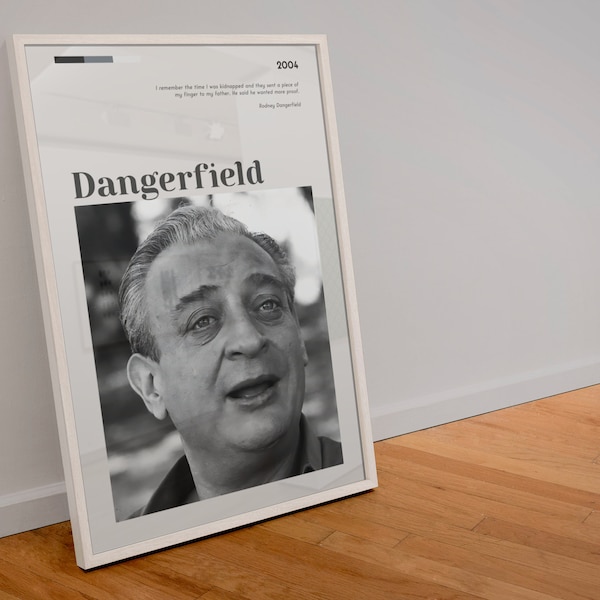 Rodney Dangerfield Poster Wall Art Quote Stand Up Jack Roy Vintage | PRINTABLE Digital Art Downloadable