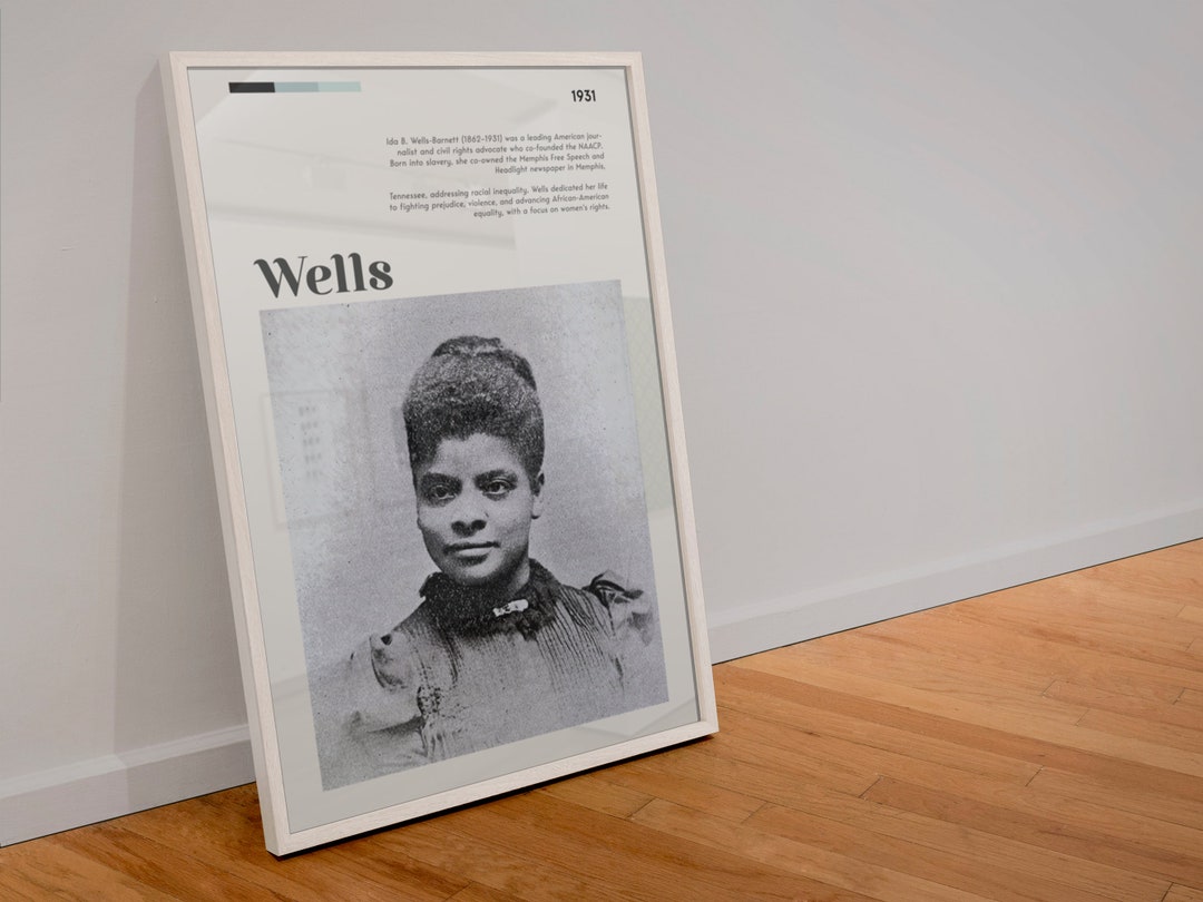 Ida B. Wells Poster Wall Art Ida Bell Wells-barnett Vintage NAACP