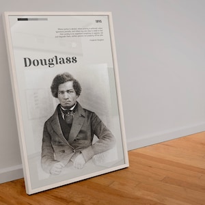 Frederick Douglass Poster Wall Art Quote Black Activist Augustus Washington Bailey  American Slave PRINTABLE Digital Art Downloadable