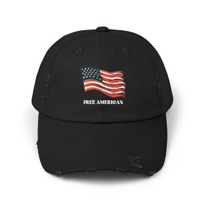 FREE AMERICAN Flag Hat, Patriotic Apparel, Patriotic Hat, Patriotic Clothes.