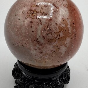 Polychrome Jasper Sphere 49mm (1.93”) • 154g (5.5oz) • Desert Landscape Orb • Madagascar Jasper Stone • Root Chakra Energy Crystal