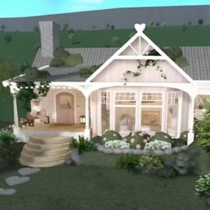 Your Personalized Bloxburg Coquette Aesthetic/vintage House Builder Commisions, Buy Your Dream House Today!