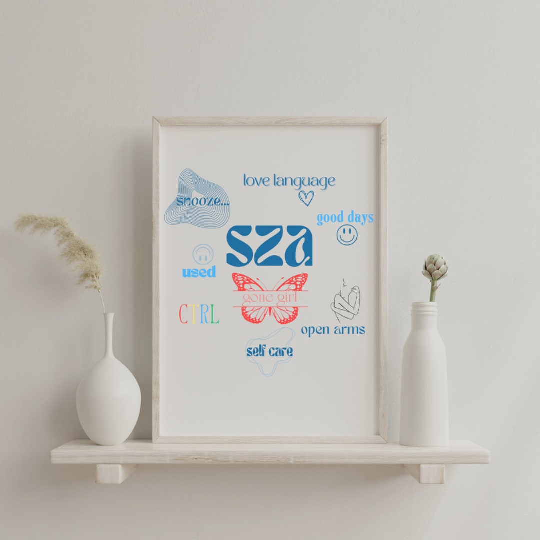 Sza Vertical Lettering SZA SOS Album Matte Vertical Posters - Etsy
