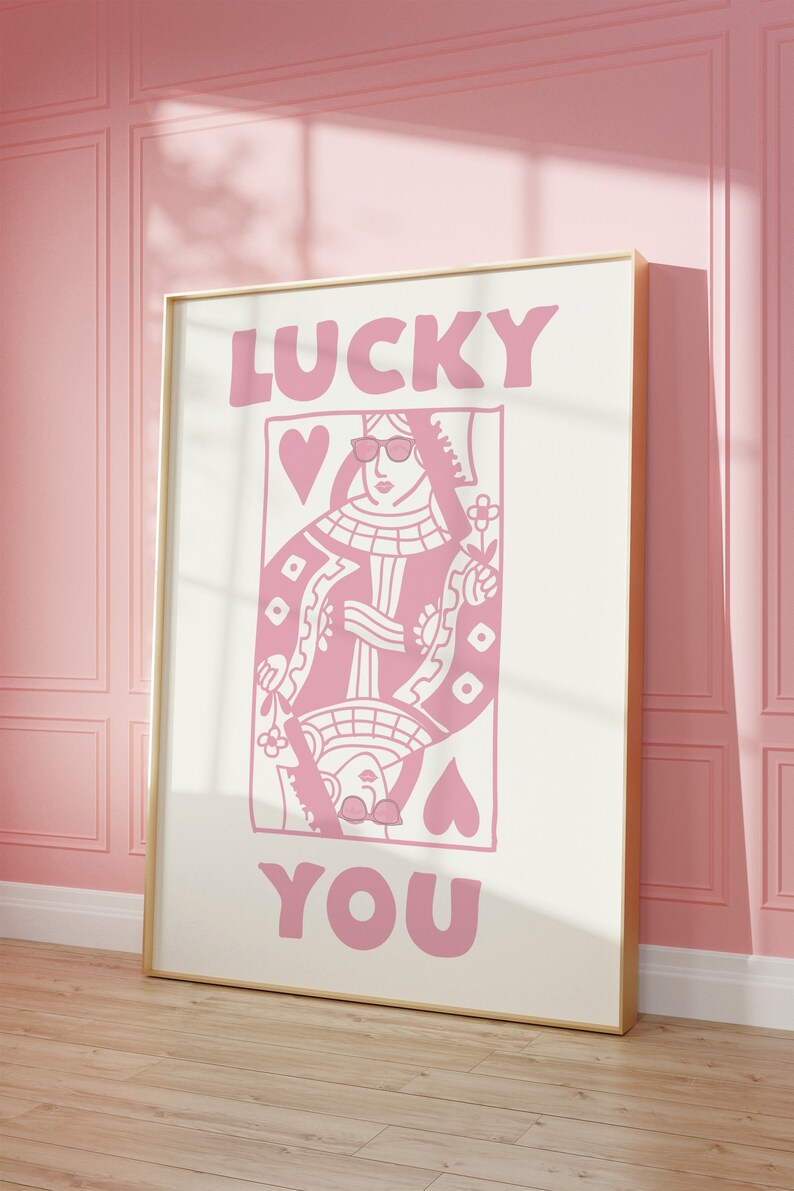 Queen of Hearts Funny Print Hilarious Playing Card Artwork for Game