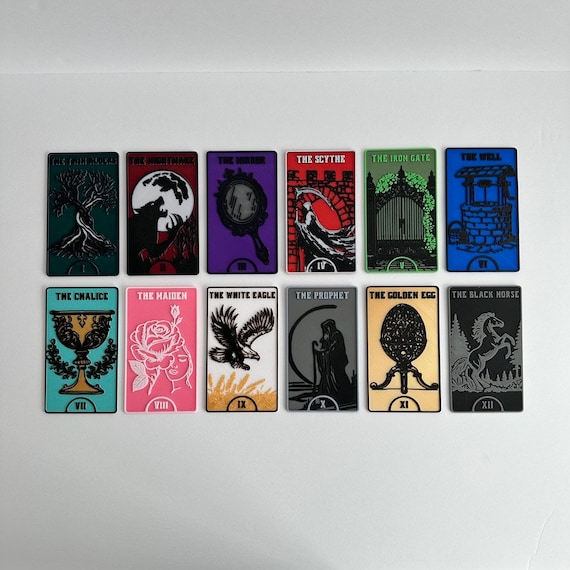 FULL SET OF 12 10% Off One Dark Window Providence Cards Bookmark and Book  Shelf Decor Officially Licensed 3D Printed plastic 