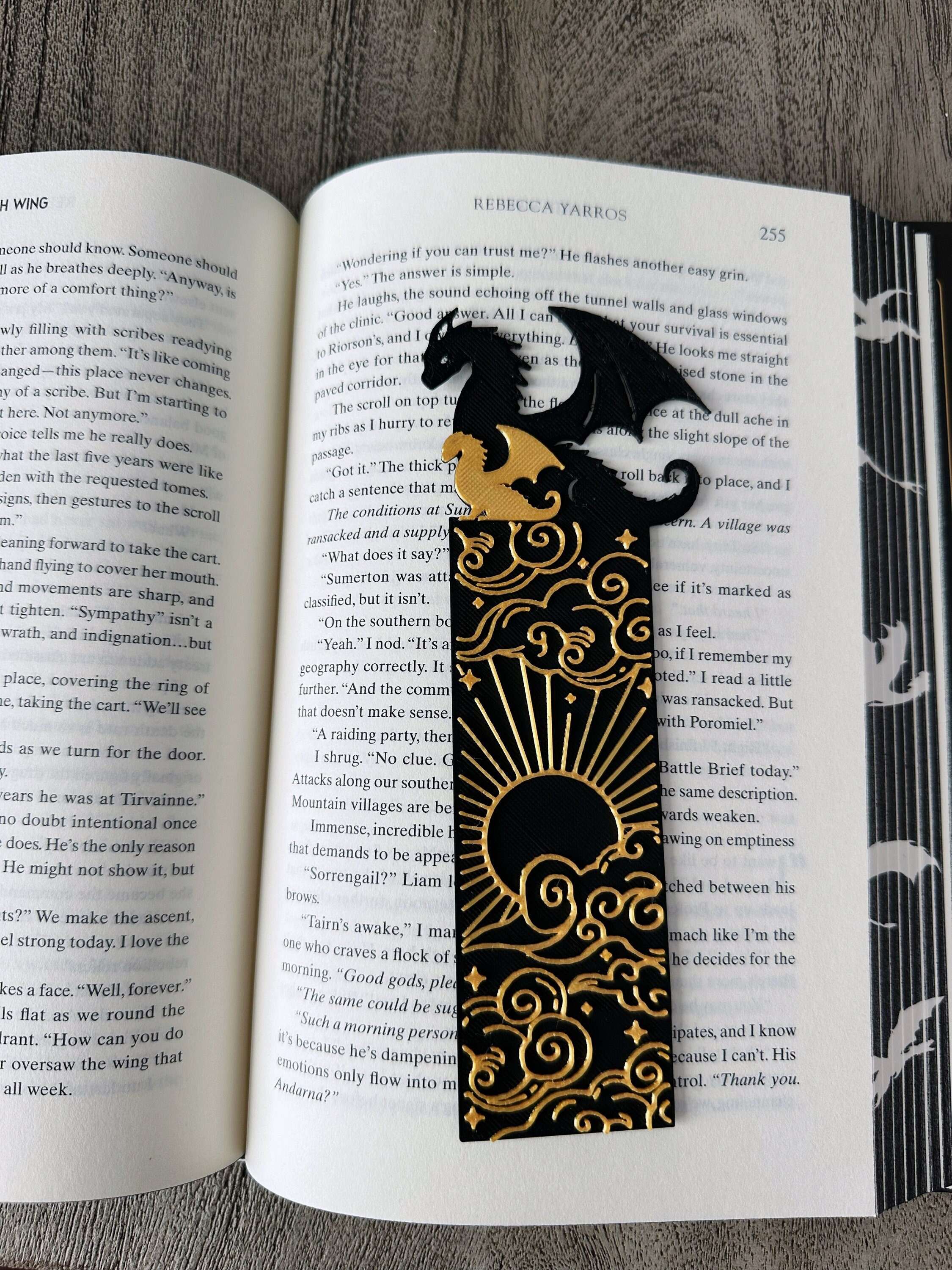 Cross stitch bookmark kit Sun dragon