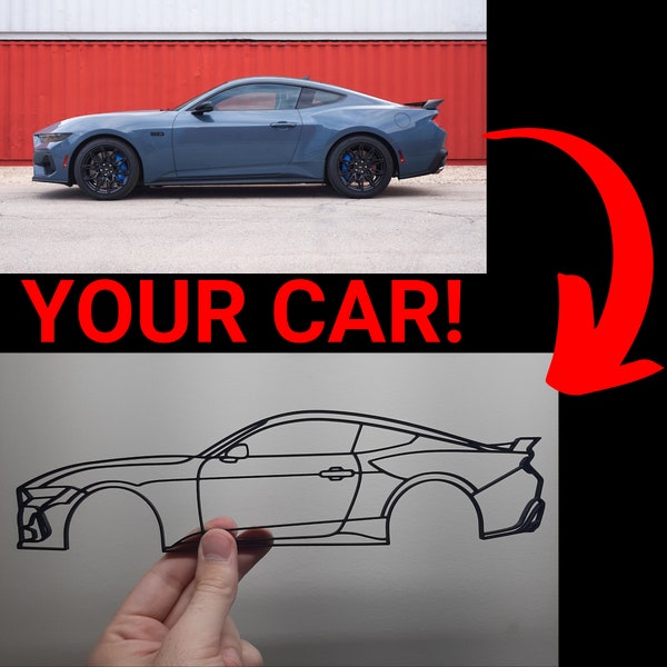 Custom Car Silhouette Wall Art Make Your Own Car Silhouette Wall Art