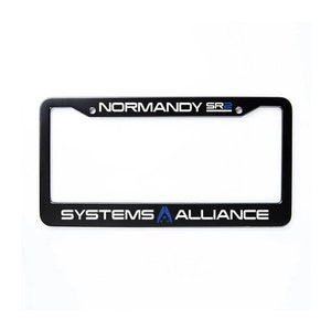 Normandy SR2 License Plate Frame, Systems Alliance Gamer License Plate Holder, Commander Shepard, N7, Mako Car Accessory, Video Game Gift