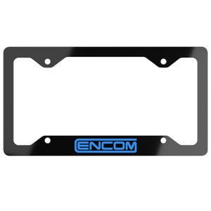ENCOM License Plate Frame, Flynn's Arcade, Sci-Fi Car Accessory, 80s Retro Tech Gift, Digital Frontier, The Grid Light Cycle Frame