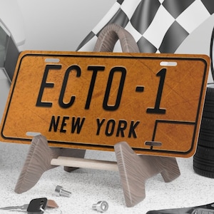 ECTO-1 License Plate, ECTO 1 Number Plate New York