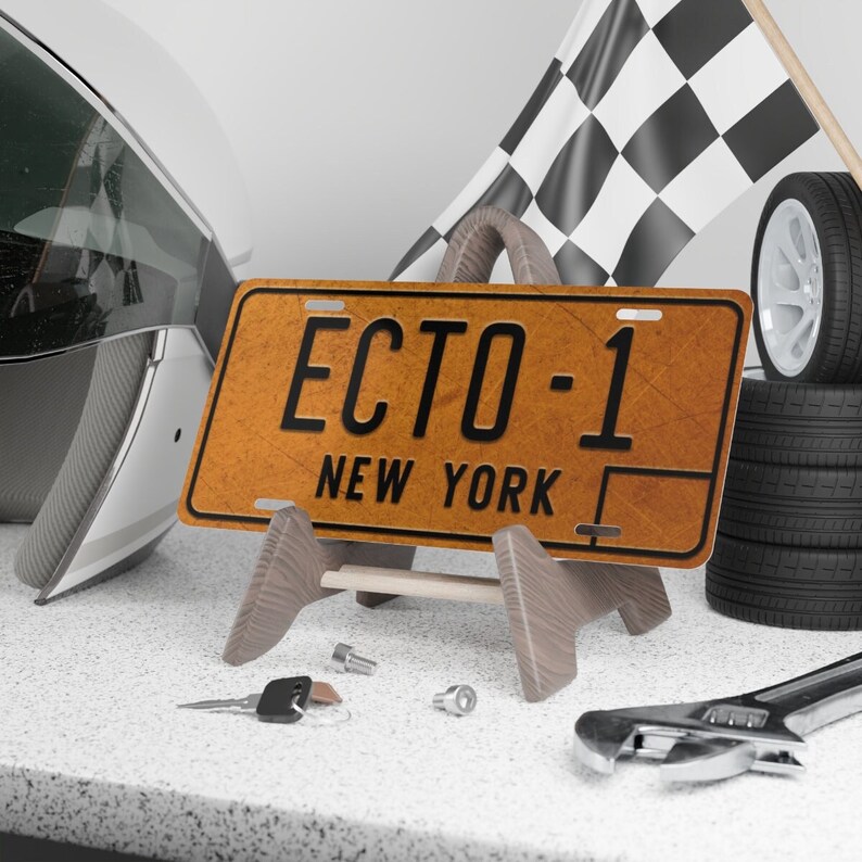 ECTO-1 License Plate, ECTO 1 Number Plate New York