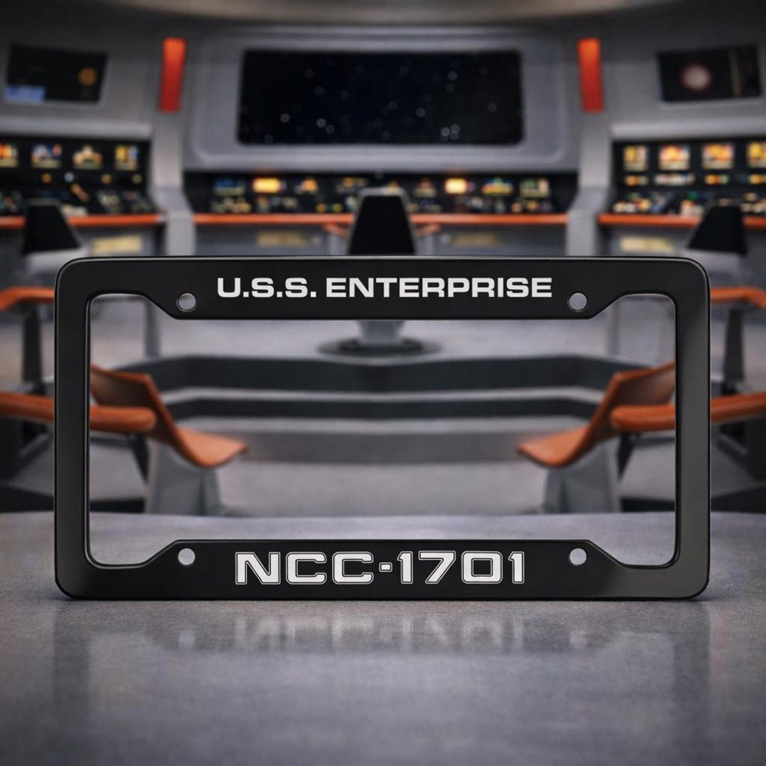 Ncc Frame NCC-1701 License Plate Frame, Constitution Class Starship Car Frame ...