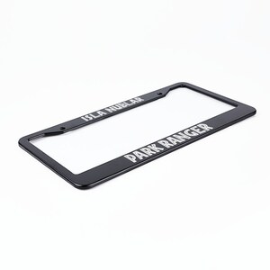 Isla Nublar Park Ranger License Plate Frame, Metal Dinosaur Park Number ...