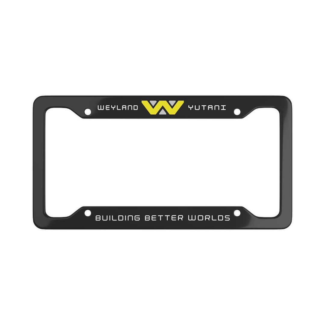Weyland-yutani License Plate Frame, Custom Weyland Yutani Number