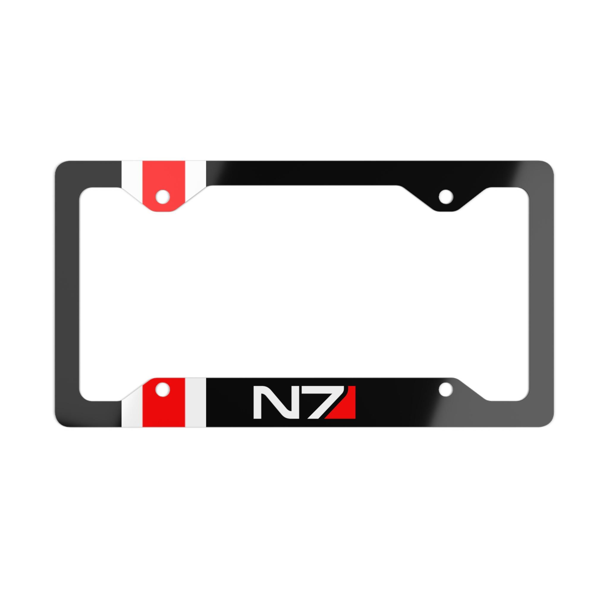 N7 Stripe License Plate Frame, Systems Alliance Car Frame