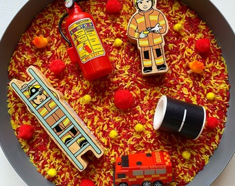 Fire Fighter Sensory Tray Kit | LANKA KADE