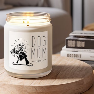 Winter Candles, Choose Scent, Soy Candle, Christmas Candle, Boxer Dog Candle, Merry Woofmas Candle, Boxer Dog, gift for dog lovers