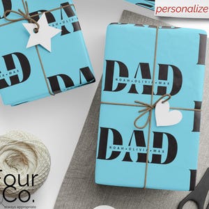 Inpakpapier voor Vaderdag, inpakpapier op maat, beste vader ooit