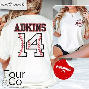 Personalized Baseball Shirt, Baseball Mom Shirt, Baseball Girlfriend Shirt