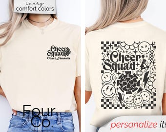 Personalisiertes Cheer Shirt, personalisiertes Cheer Mom Shirt, Cheerleader Shirt, Retro Cheer