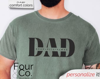 Father's Day Shirt, Custom Name Father's Day Shirt, Shirt for Dad