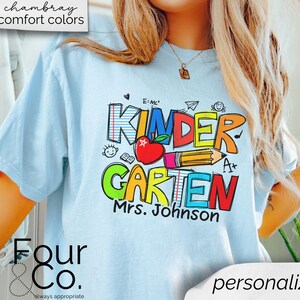 Kindergarten Teacher Shirts, Gift for Kindergarten Teacher, Matching Teacher Shirts