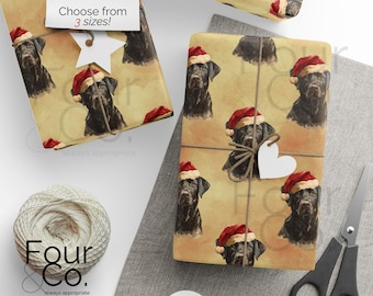 Geschenkpapier für Hunde, Black Labrador Retriever, Labrador Retriever Geschenkpapier