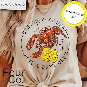 Custom Crawfish Shirt, Personalized Crawfish Boil Shirt