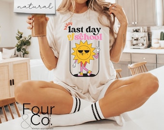 Retro Last Day of School Shirt, Peace Out Teacher Tee