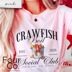 Crawfish Boil Social Club T-Shirt, Cajun Shirt Bild 5