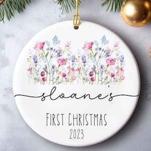 Personalized Baby&#39;s First Christmas Ornament, Ornament for Baby, Christmas Ornament for Baby, Baby&#39;s First Christmas Gift