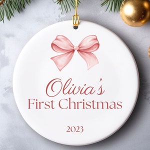 Personalized Baby&#39;s First Christmas Ornament, Ornament for Baby, Christmas Ornament for Baby, Baby&#39;s First Christmas Gift