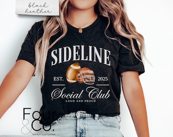 サイドライン ソーシャル クラブ フットボール ママ Tシャツ