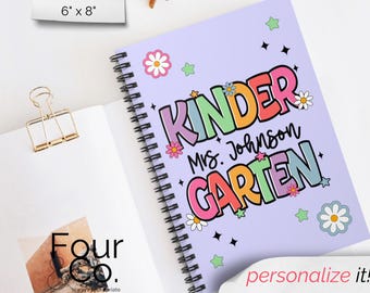 Teacher Notebook, Custom Notebook, Spiral Notebook