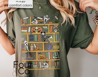 Halloween Book Shirt, Halloween Teacher Shirt, Bookish Halloween