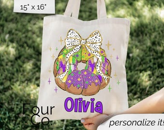 Bolso de mano personalizado para carnaval, bolso con cuentas con forma de roscón de reyes