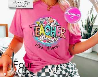 Personalized Teacher T-Shirt, Back to School Gift