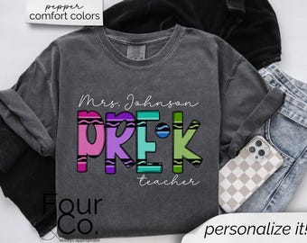 Camisa personalizada para professor de pré-escola, camisa para professor de pré-escola, camisa personalizada para professor, camisa personalizada para professor