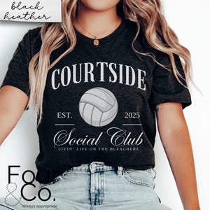 Camiseta de mamá de voleibol, camiseta del club social de voleibol, camiseta del club social Courtside