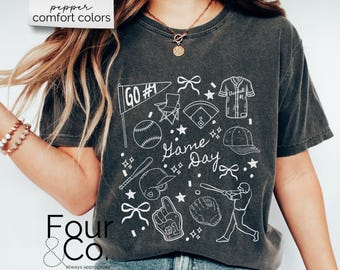 Personalized Baseball Shirt, Baseball Number Shirt, Custom Baseball